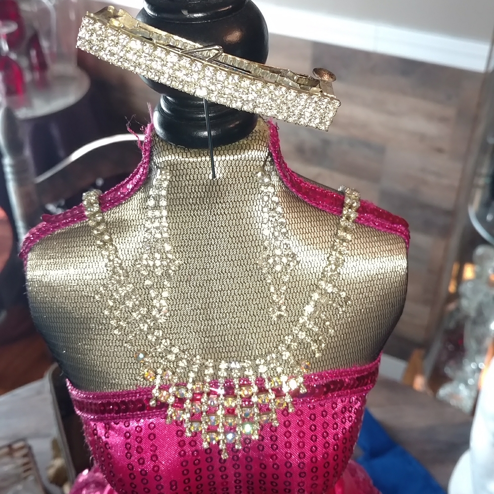 Rhinestone Silver tone 3pc Set